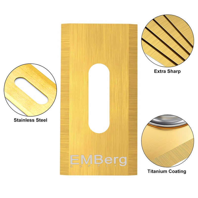 EMBergSupply EMBerg Endurance Blades (18 Pack) for Husqvarna Automower Gardena McCulloch Robotic Lawnmower Mowing Lawn Mower Robo Robot Accessories Replacement Blade for 315 430 435 450 Others. (Titanium Coated) - Image 5